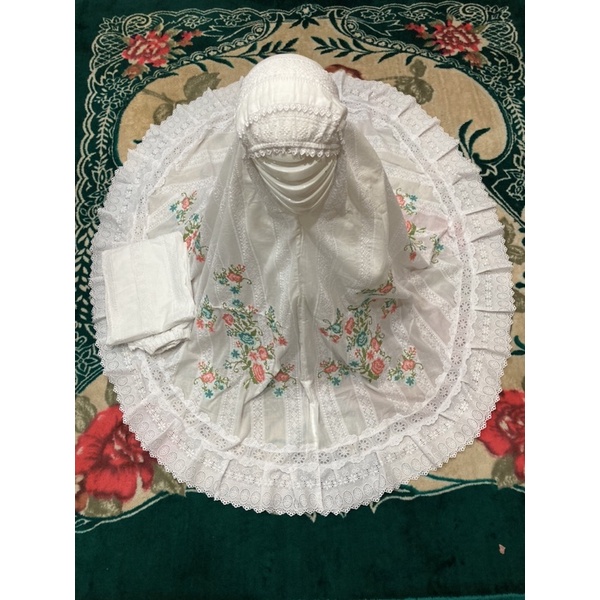 Mukena Padang | Katun Paris Stremin Bordir | khas Bukit Tinggi