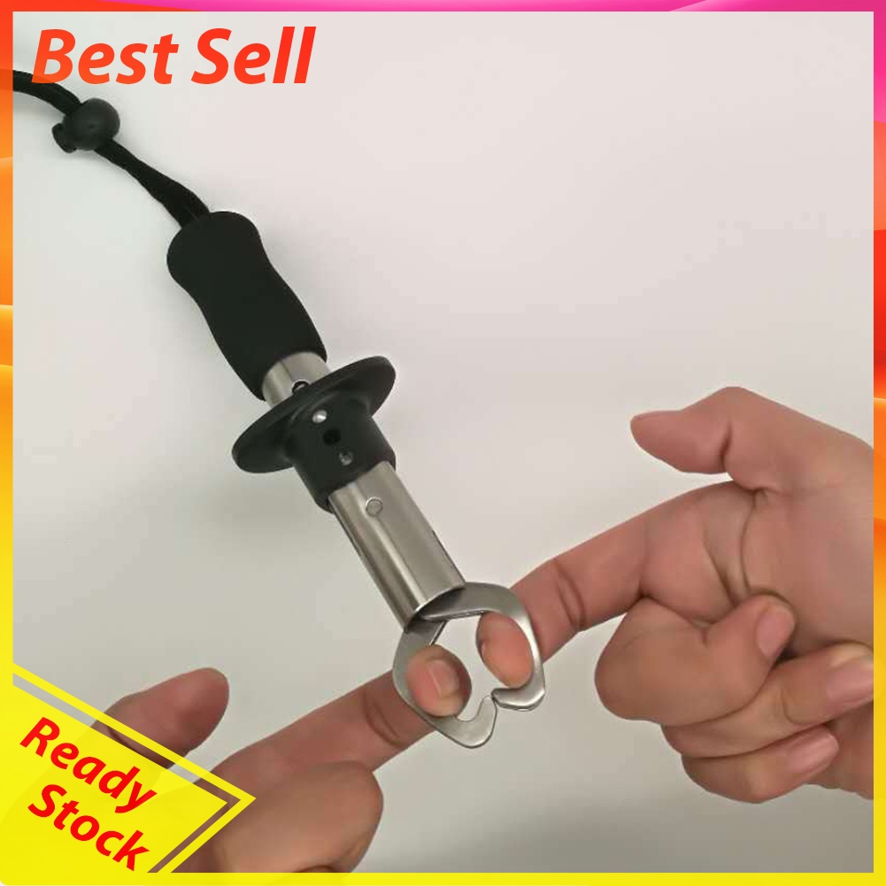 Stainless Steel Fishing Gripper Fish Grip Lip Clamp Grabber Folding Pliers