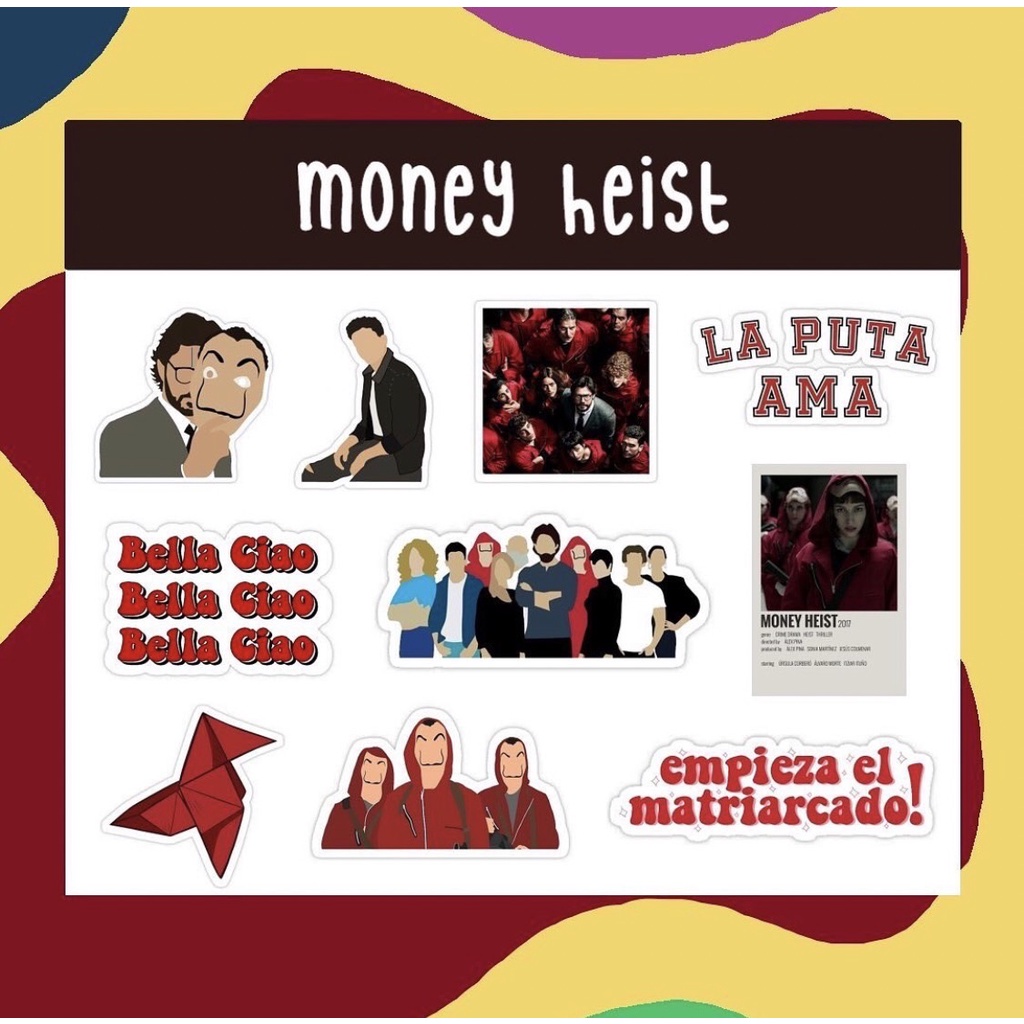 

Sticker Money Heist / La Casa De Papel Netflix