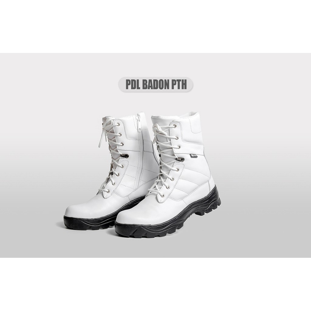 Sepatu PDL Putih Full kulit