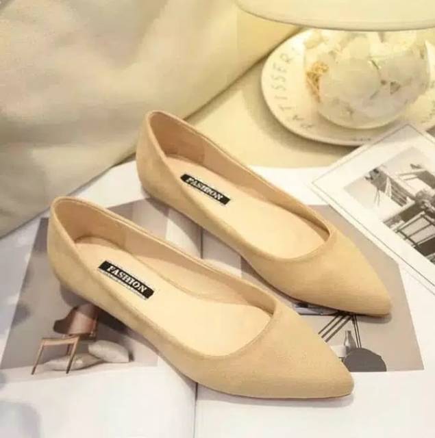 flat shoes suede termurah polos NC 10