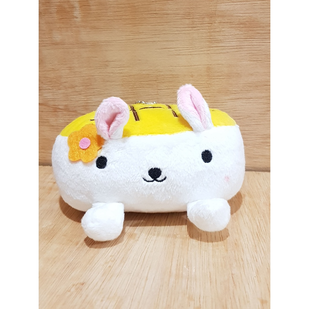 Boneka Gantungan Kunci GanCi Hannari Tofu Keychain Plush Toy Lucu Import Original