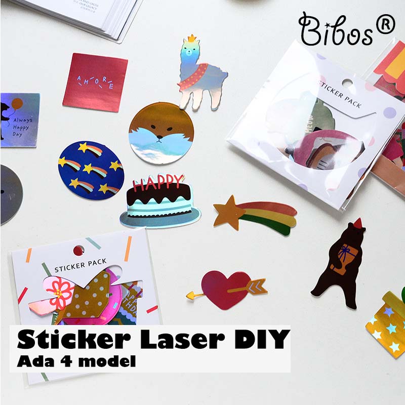 

1PC - Sticker Laser Aesthetic DIY Stiker Buku Diary Estetik Sticker Glowing Tumbler Aesthetic Sticker Decor HP Laptop Stiker Estetik Lucu