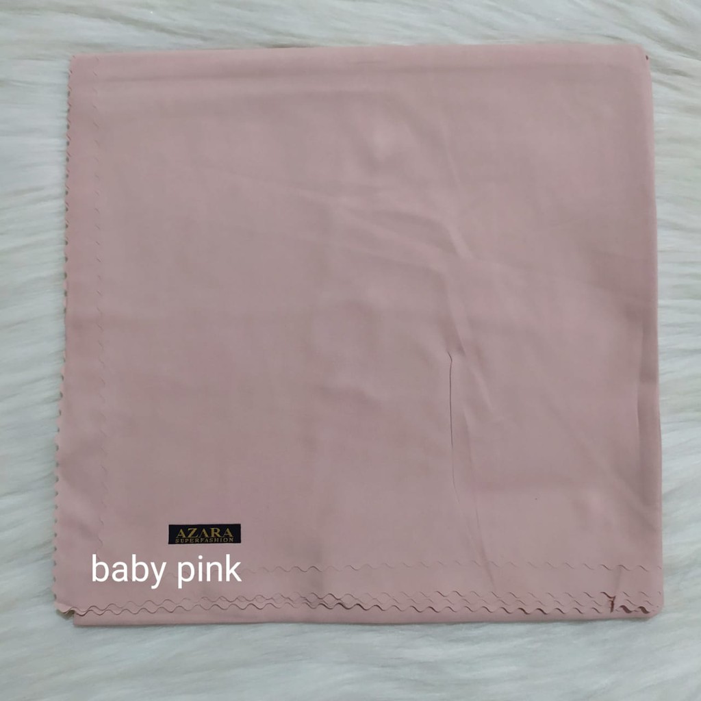 Hijab Azara Oskara / masahi syari 130x130cm LC Jilbab square / segiempat jumbo syar'i Lasercut/Voal-Baby pink