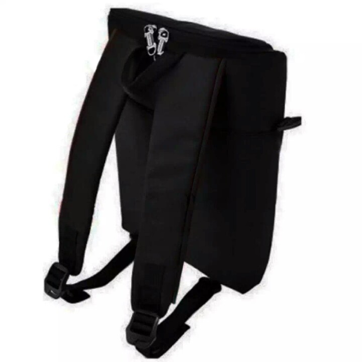 Polo Tabung Tas Ransel Pria Tas Fashion Pria Tas Ransel Ipad - Black