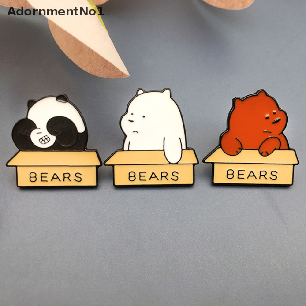 (AdornmentNo1) Bros Pin Enamel Bentuk Panda Kecil Untuk Aksesoris Pakaian