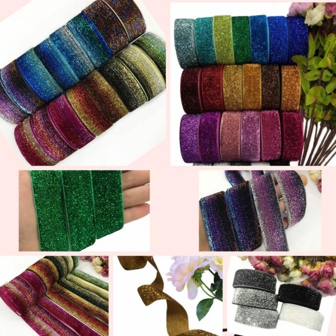 

10 YARD - 2.5 CM PITA BLUDRU GLITER | VELVET GLITER