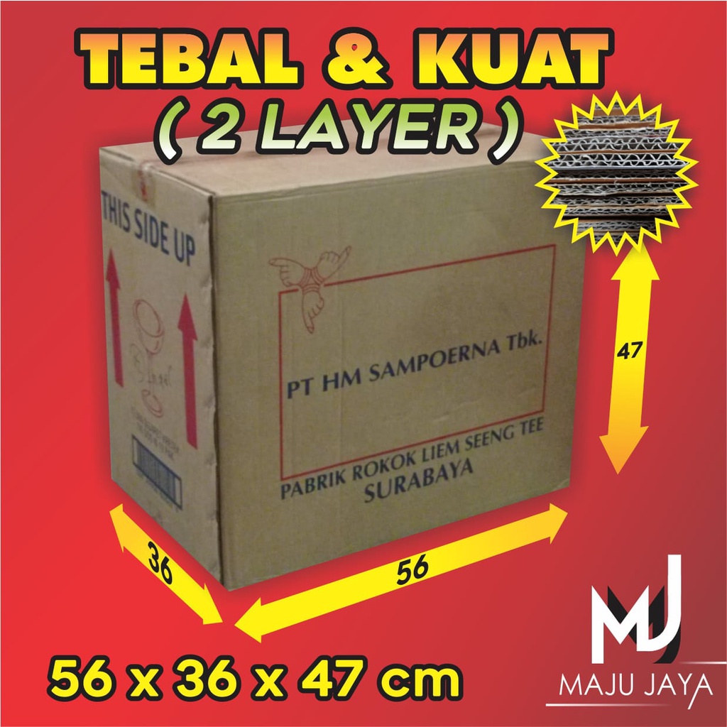 kardus packing pindahan bekas rokok jumbo roko dus besar tebal 1