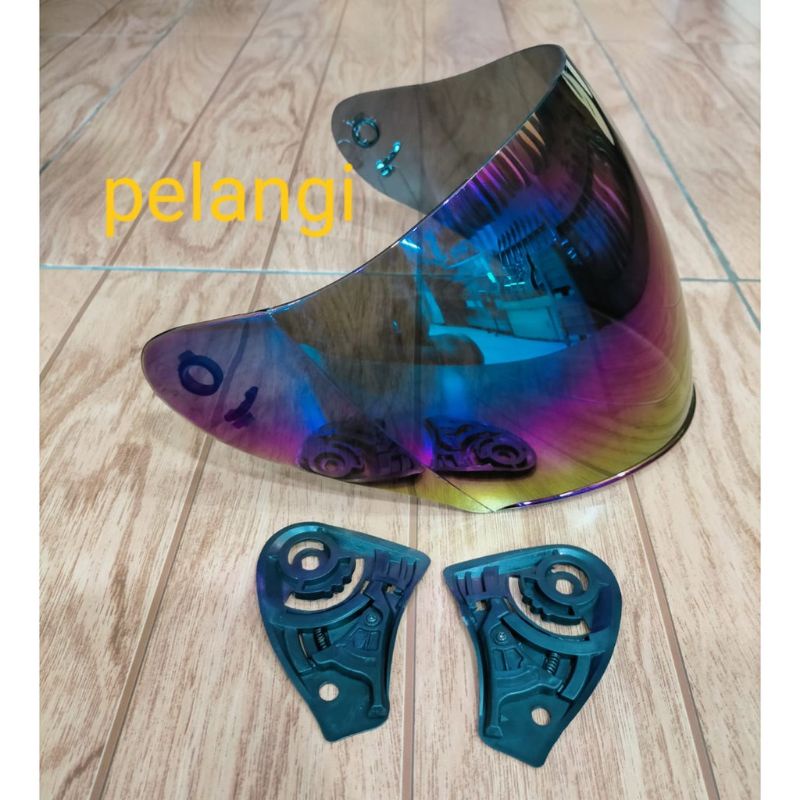 (COD⭐⭐⭐) kaca Dj maru iridium Blue / Visor KYT Dj maru / ink cnetro / KYT glaxy pluss Rachet bening
