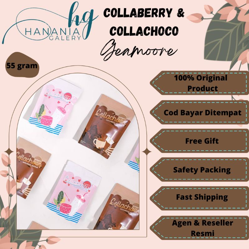 (FREE GIFT) GEAMOORE COLLAGEN DRINK BY GEAMORE / COLLABERY & COLLACHOCO BY GEAMOORE