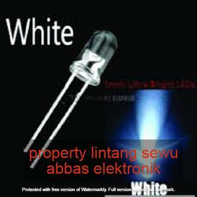 10pcs LED PUTIH 5MM