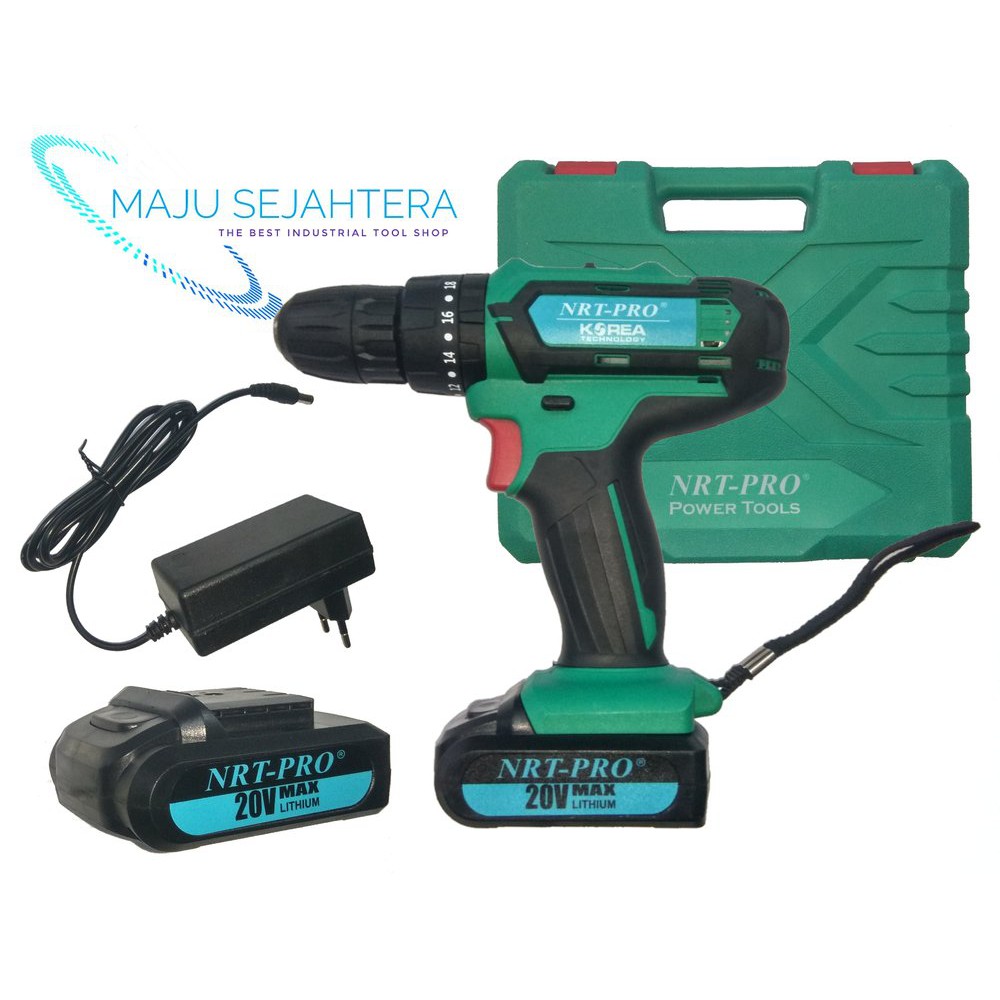 Jual nrt pro mesin bor cordless plus mata DC340. mesin bor tembok. mesin bor cas baterai Murah