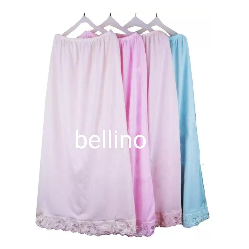 Androk Dalaman Renda Perempuan Golden Nick Rok Dalaman Gamis Baju Muslim Wanita Muslimah Panjang