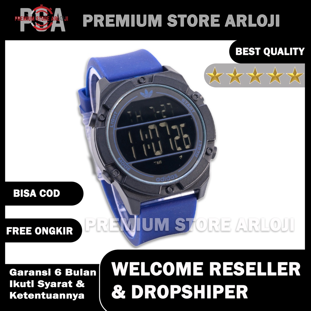 Grosiran Jam Tangan Pria Fashion A4870HB Digital Tali Rubber Tanggal Hari Aktif Free Baterai Cadangan (BISACOD)