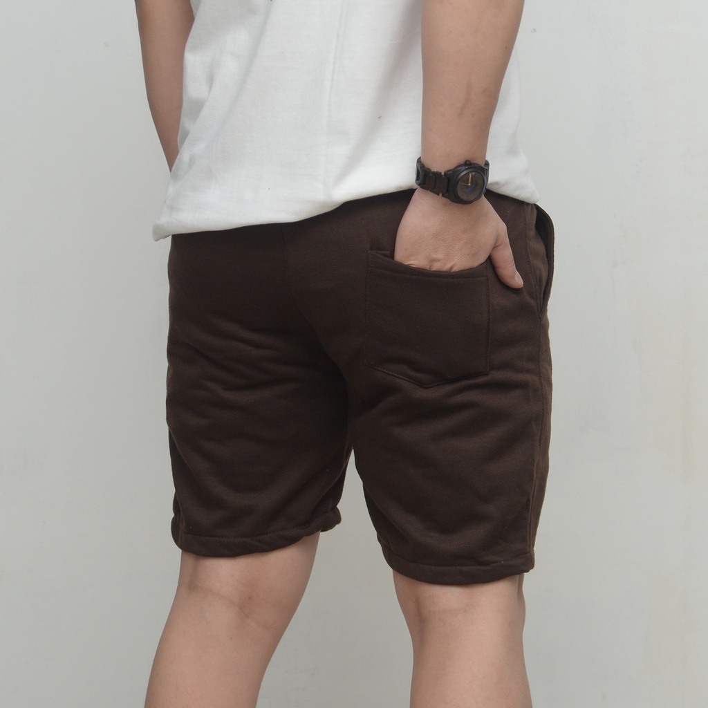 Wengkie.id / Boardshort / celana pendek pria / celana pendek wanita / celana casual / celana pendek murah / Warna Cokelat Kopi