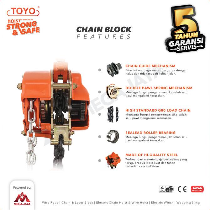 Chain Block / Takel 10 Ton X 12 Meter Toyo