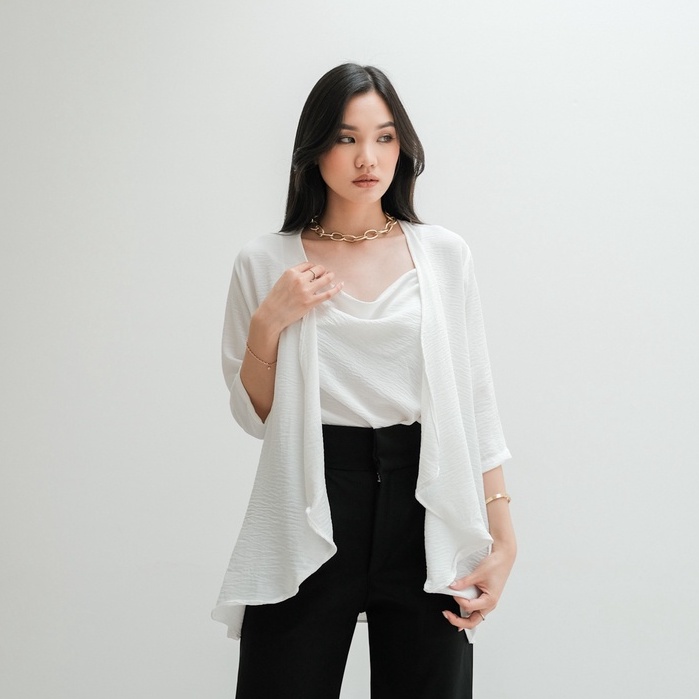 [TAVIA] Selena Cardigan Set (2 in 1) / Outer / Tanktop / Setelan Cardigan Wanita Set