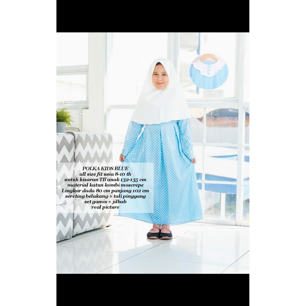POLKA KIDS GAMIS POLKADOT ANAK PEREMPUAN USIA UMUR 8 - 10 TAHUN