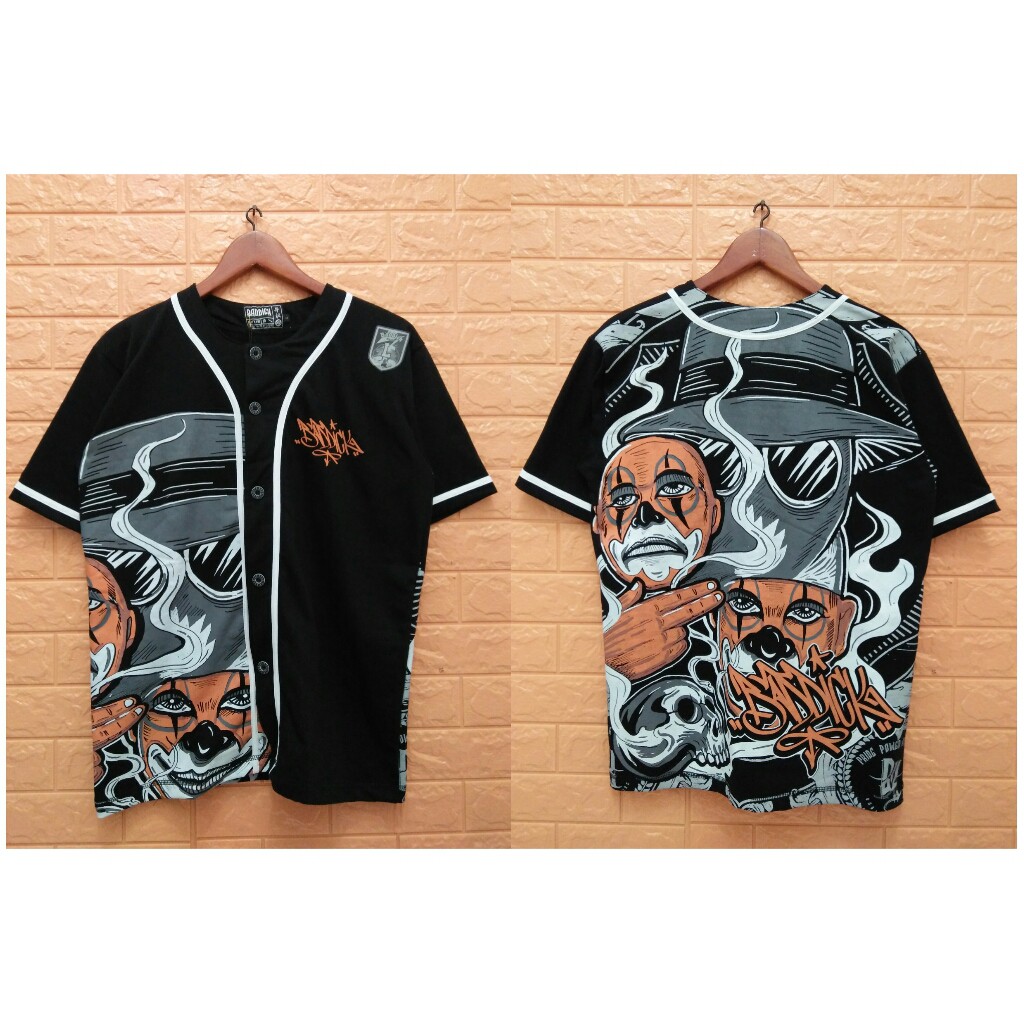  KAOS  JERSEY BASEBALL DISTRO  ORIGINAL HARDCORE METAL 