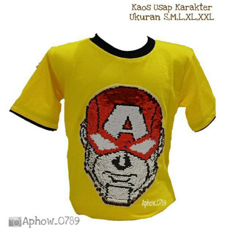 KAOS ANAK OBLONG USAP KARAKTER 1-10TAHUN