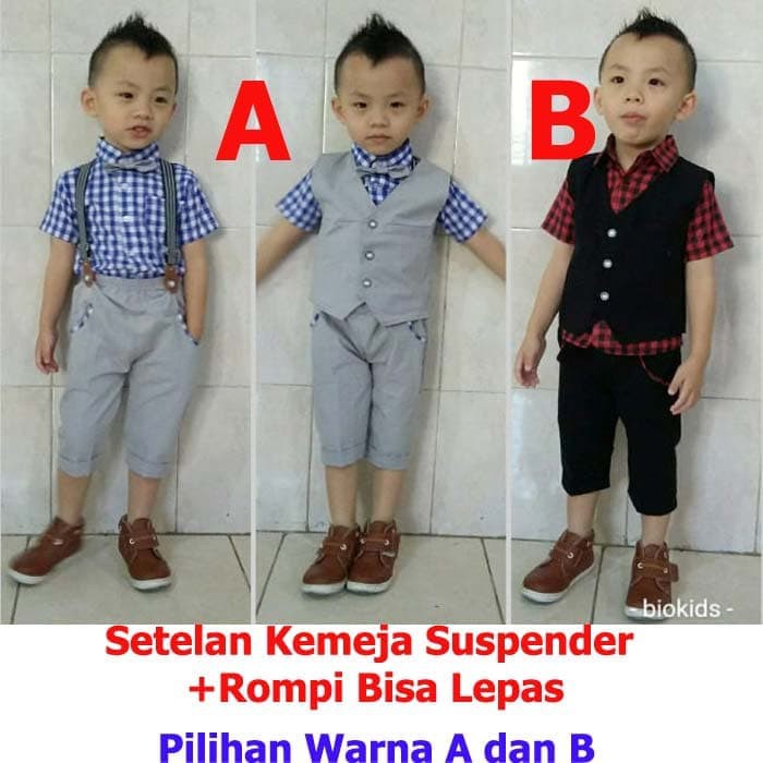 Baju Bayi Laki Laki Setelan Kemeja Bayi Baju Pesta Bayi Tuxedo Bayi Terbaru Best Quality