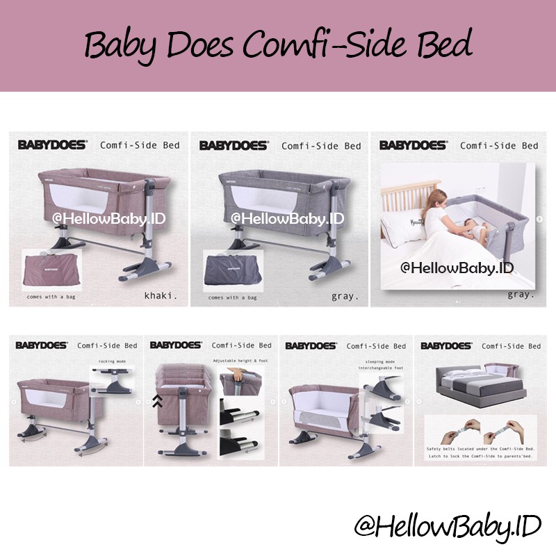 Box Bayi Ranjang Bayi Bisa Buka Samping Baby Does Comfi Side Bed BabyDoes CH 165