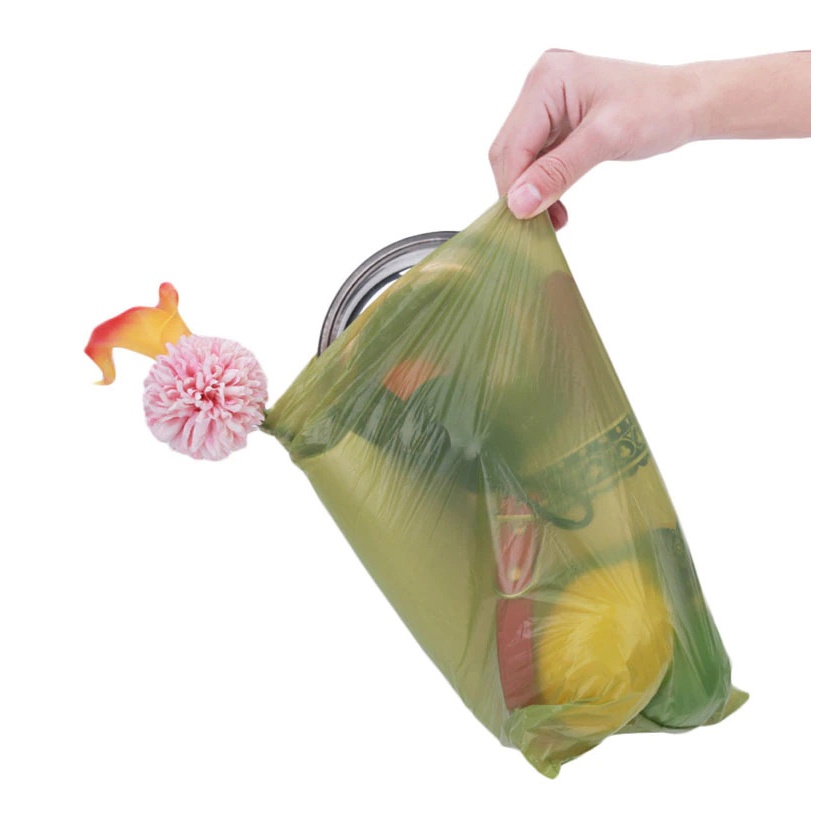 gs8 sudui plastik kotoran binatang anjing kucing poop bags biodegradable 16 pcs with dispenser - su115 - green Or-i