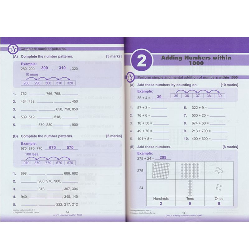 3 buku learning maths SAP nursery K1 k2 buku anak happychild