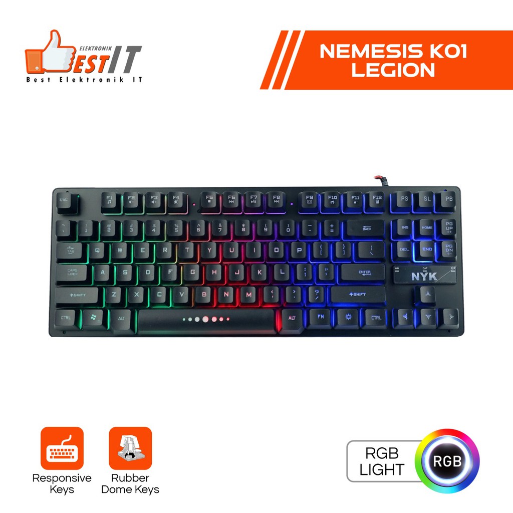 Keyboard Gaming NYK TKL K01 Gaming Keyboard