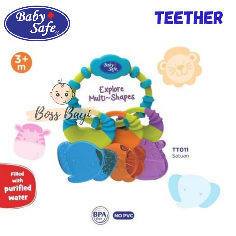 BABY SAFE - Cooling Teether / Mainan Gigitan Bayi TT001 TT002 TT003 TT004 T005 TT011