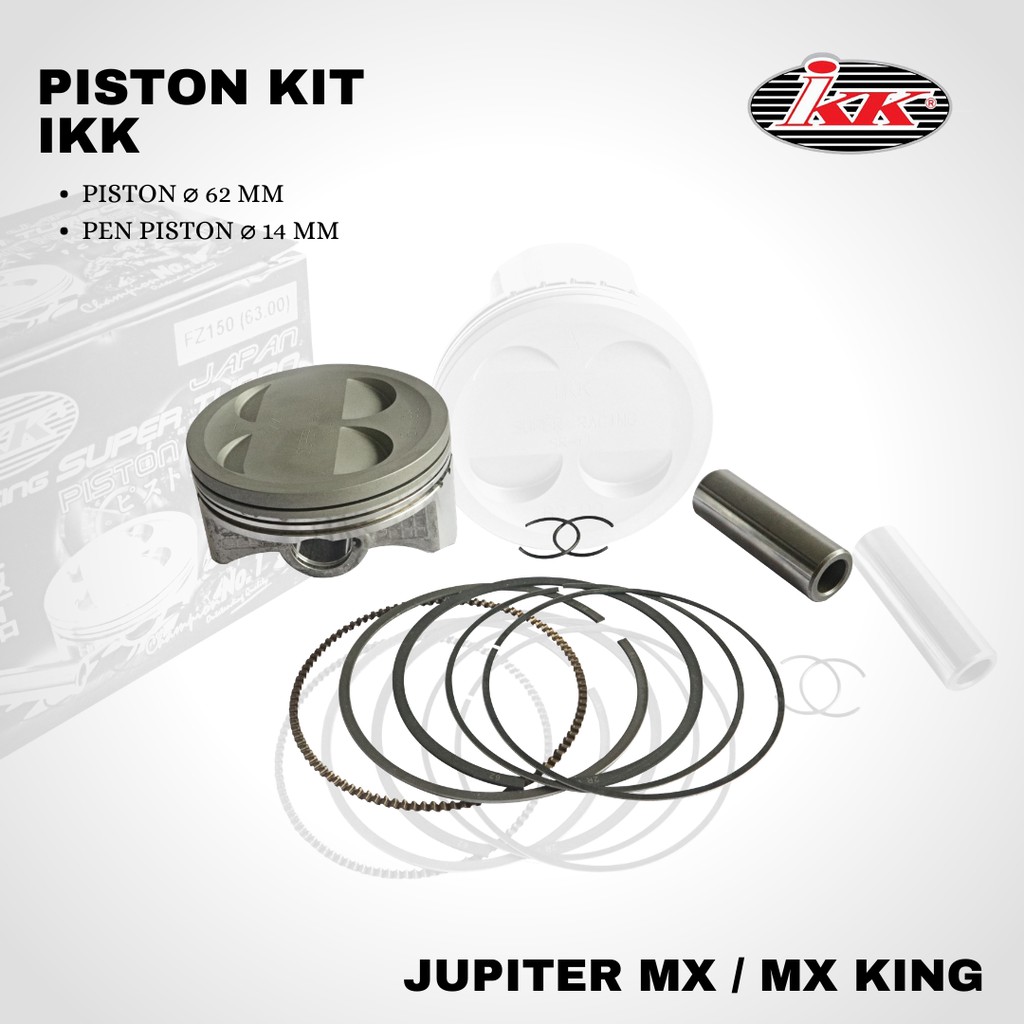 Seher Piston IKK jupiter mx nmax mx king vespa 62mm pin 14