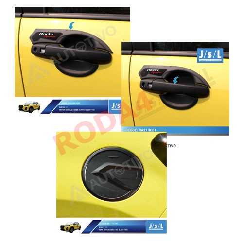 Paket Outer Handle Tank Cover Daihatsu Rocky Tahun 2021 Hitam Doff Black