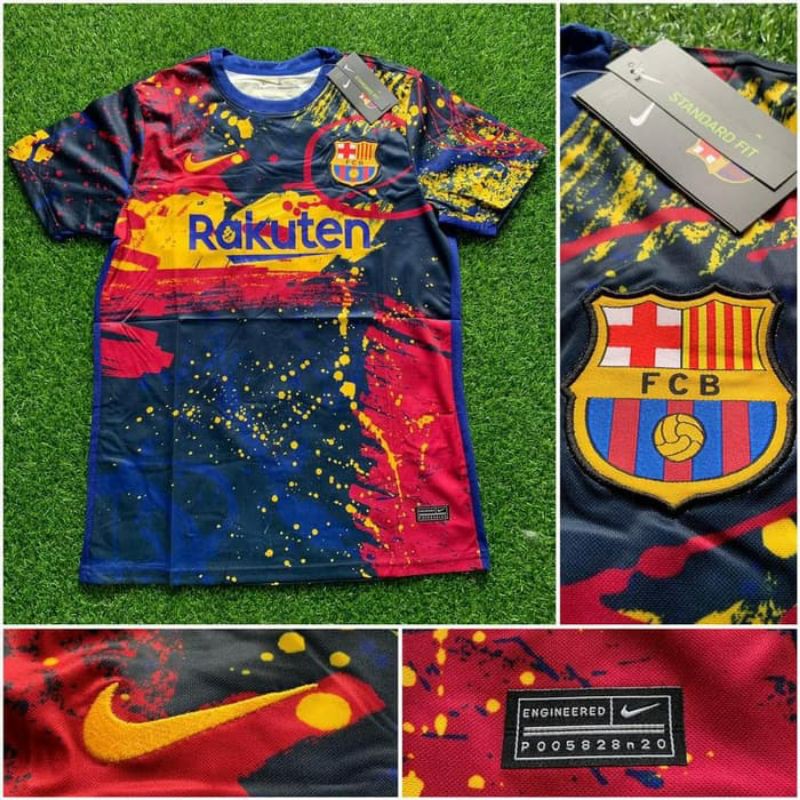 JERSEY BARCELONA ABSTRAK 2020-2021 GRADE ORI / BAJU BOLA BARCELONA