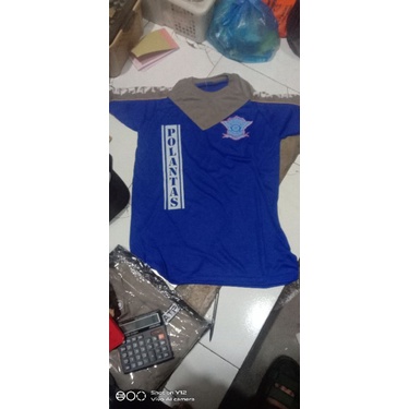 kaos polisi polantas kombinasi warna biru