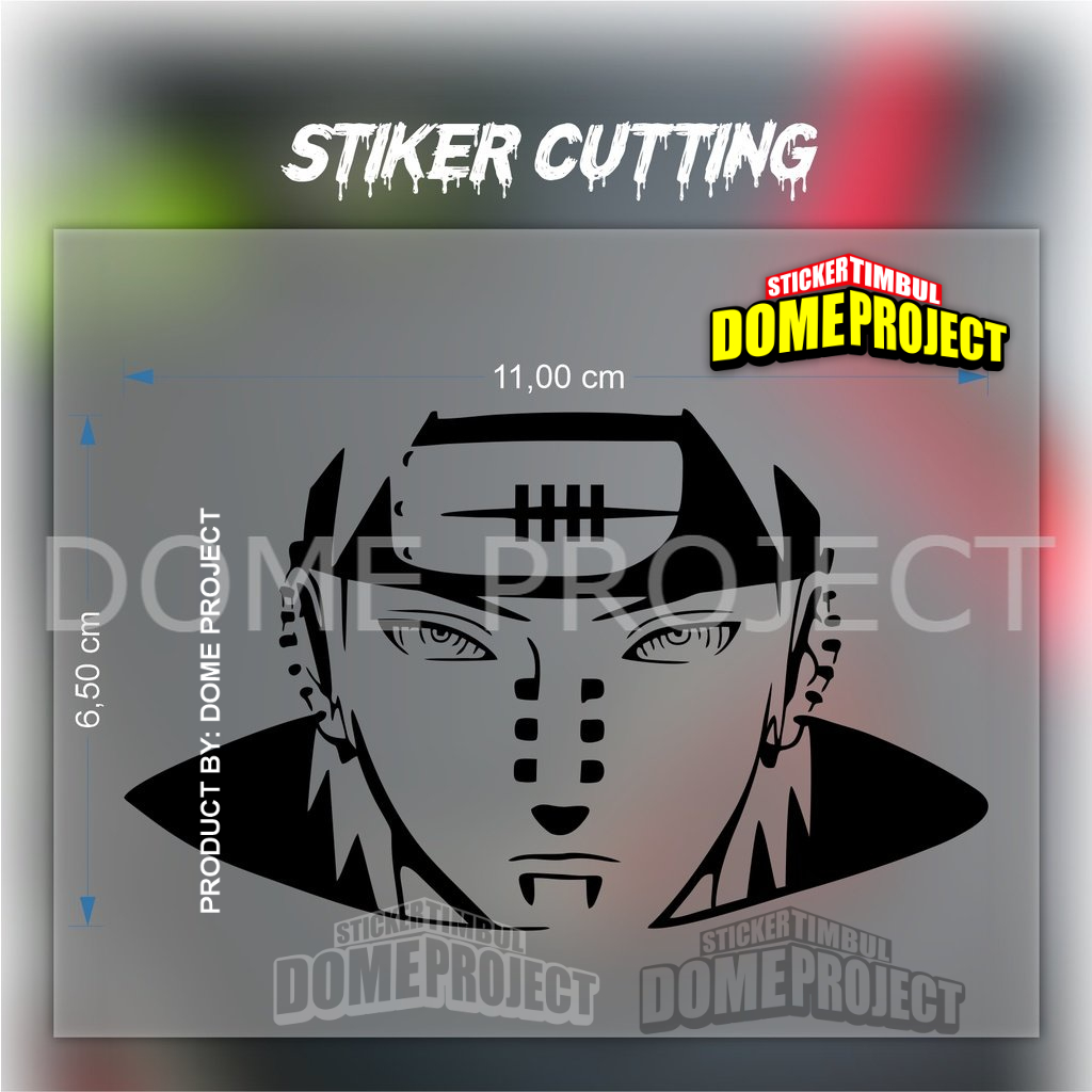 STIKER CUTTING ANIME PAIN FACE