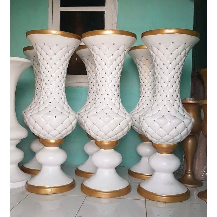 POT BUNGA DEKORASI PELAMINAN MODEL MONTE
