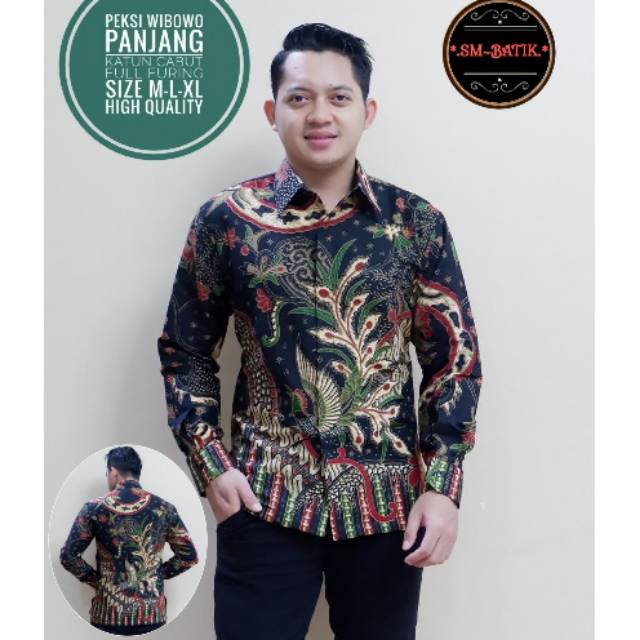 Kemeja Batik Lengan Panjang/Batik Terbaru/ Batik Lapis Furing BATIK PEKSI WIBOWO