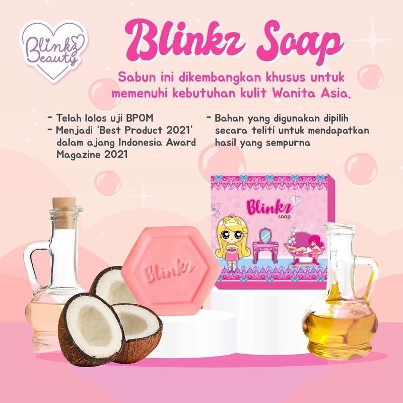 BLINKZ SOAP SABUN BLINKZ WHITE DIARY GLUTA SOAP l BPOM l ORIGINAL