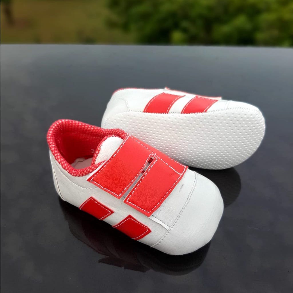 PRL07 Sepatu Bayi Prewalker Newborn anak 1_12 bulan - Motif garis