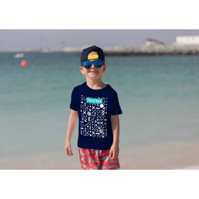 kaos disto anak merek thirteen/deadline usia 2-7 tahun