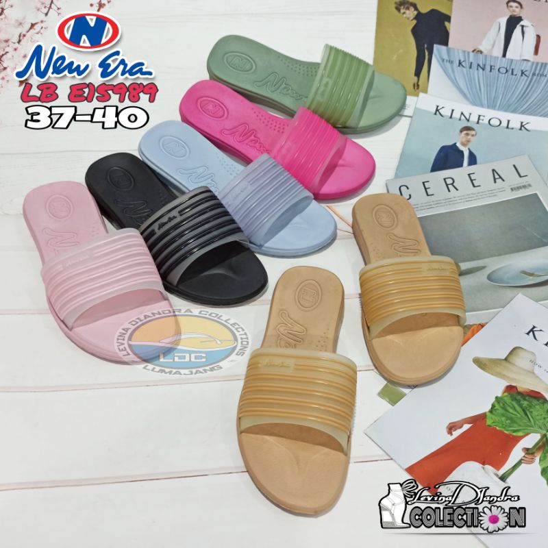 SANDAL SELOP KARET NEW ERA LB E15989 DEWASA(36-40)