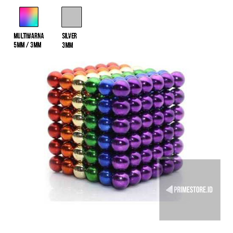 Mainan Bola Magnet Creative 216 Butir Neocube