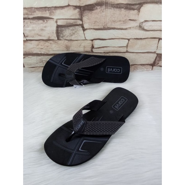 Carvil- sandal spons  cowok jepit carvil nagoya asli original