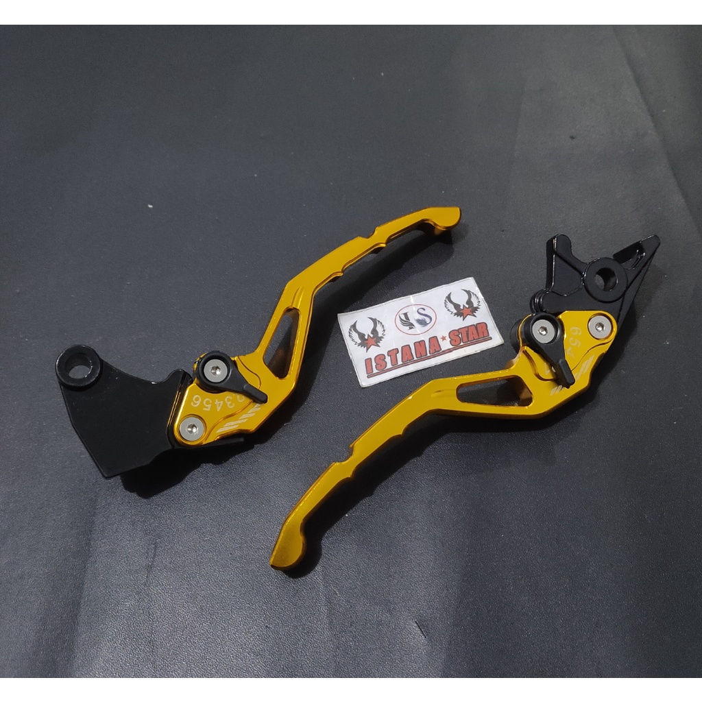 HANDLE CNC NINJA 250 FI-NINJA 250 KARBU-NINJA RR MONO-NINJA Z250- KLX 150 NINJA 300CC WARNA gold