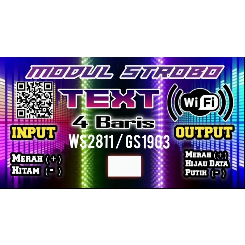 Modul strobo text wifi 4 baris
