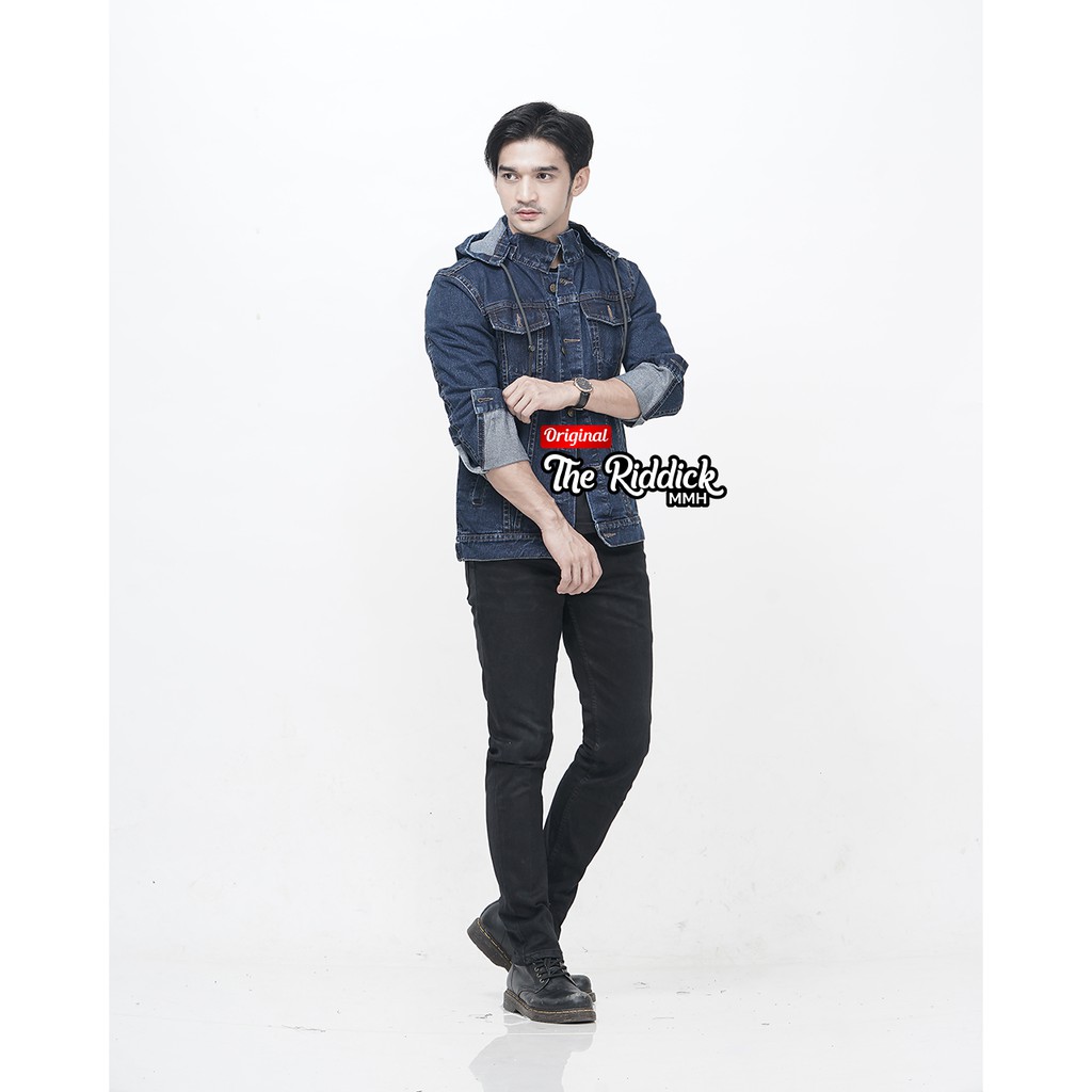 Keyzha - Jaket Jeans Topi Pria / Jaket Jeans Original / Jaket Jeans Terbaru / KJ006