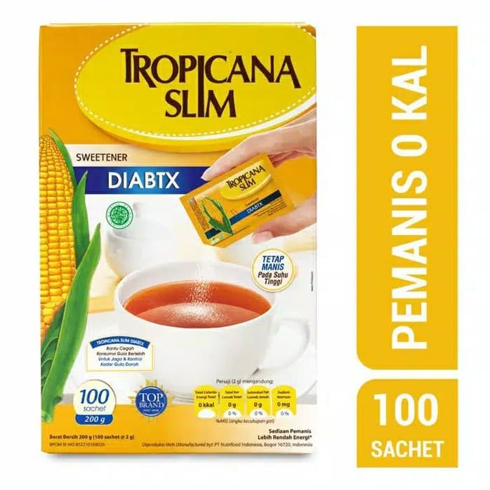 

gula tropicana slim diabtx isi 100 sachet diabet