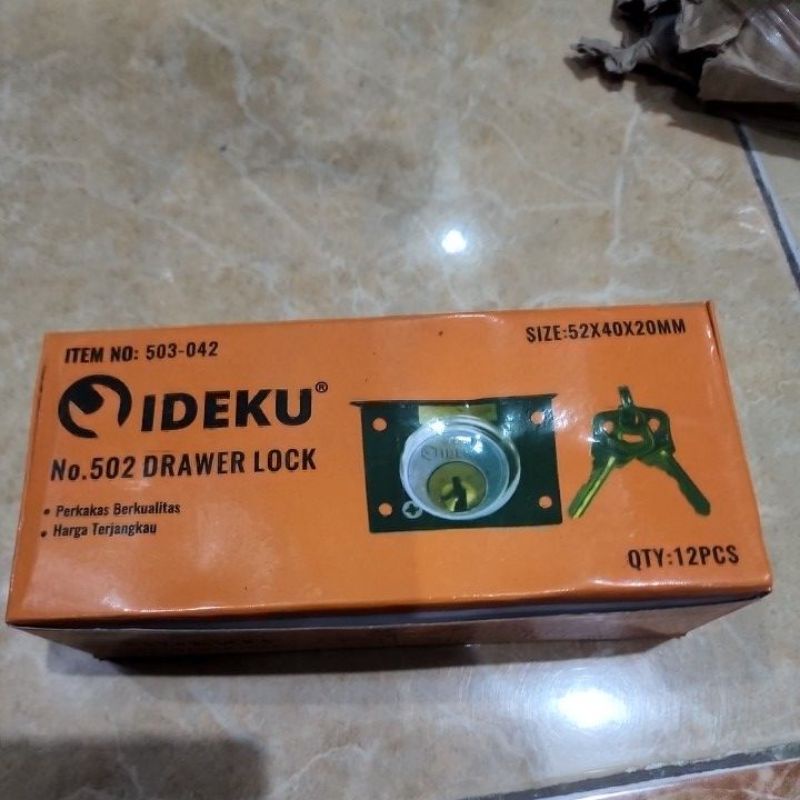 Kunci Laci / kunci lemari besar 22mm IDEKU (MODEL 808)