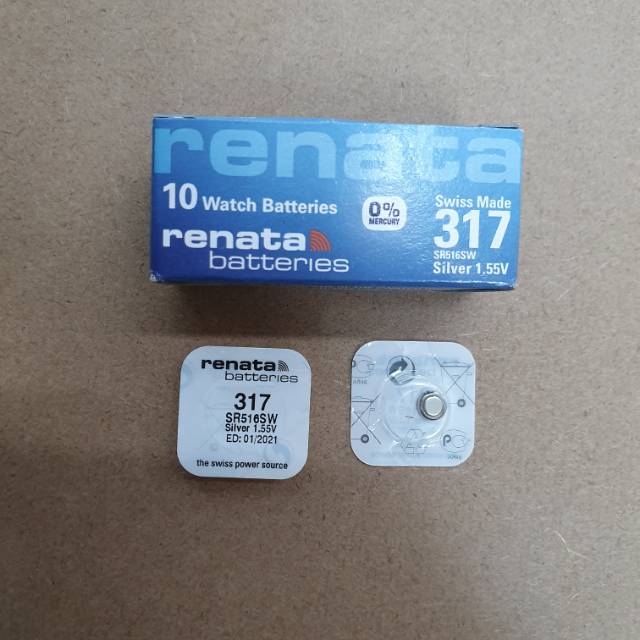 Baterai Renata SR516SW/317 1,55V Original