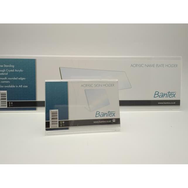 

✷✳BOOMBASTIS♢Bantex Slanted Name Plate Holder - Ref.8856 / Acrylyc Papan Nama Meja❆